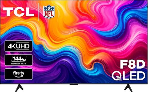 TCL 75 بوصة F8D Series 4K QLED (75F8D، موديل 2026) مع تلفزيون Dolby Vision HDR وDolby Atmos الذكي مع تلفزيون Fire، Alexa+، معدل تحديث 144 هرتز، إضاءة خلفية LED عالية السطوع in Kuwait
