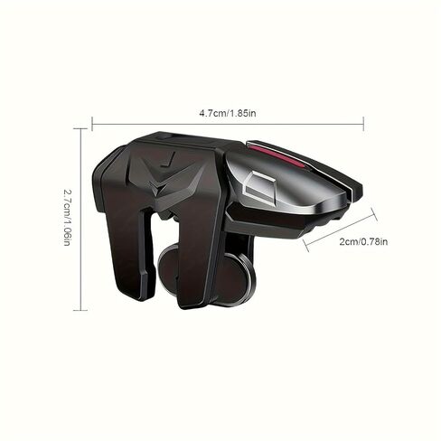 PUBG Trigger 4 Finger Mobile Gaming Controller with 20 Finger Sleeves & Storage Case PUBG Mobile Controller Aim & Fire Shooter Buttons for iPhone & Android PUBG Accessories for COD Mobile (1 Pair G21+ 20Pcs Finger Sleeve+Storage bag) in Saudi Arabia