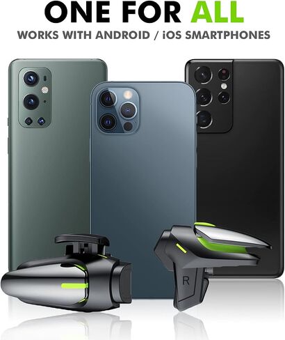 BattleMods NinjaX Mobile Gaming Triggers 5X Faster with Capacitive Conduction for BGMI/Free Fire Max/COD Mobile - (Black) NinjaX in Saudi Arabia