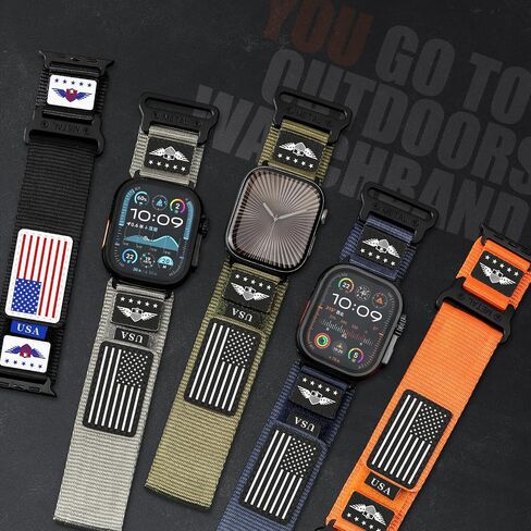 Rugged Nylon for Apple Watch Ultra 2/Ultra 3 Band 49mm 46mm 45mm 44mm Men in Saudi Arabia