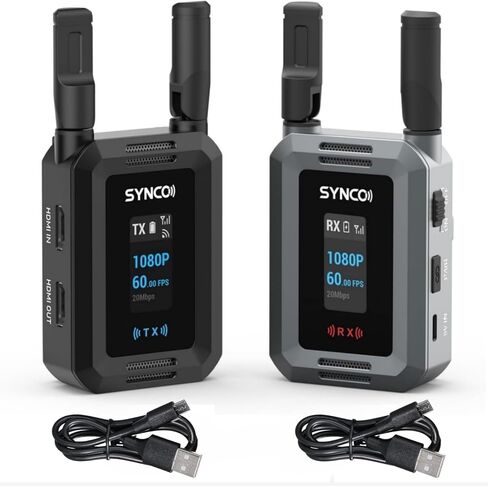 Synco Xvision Wireless Video Transmission System 300 Meters 1080P 60fps HDMI Transmitter and Receiver for Photography Live Streaming in Saudi Arabia