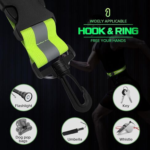 Reflective Sash for Night Walking, High Visibility Running Safety Gear with 2Pcs Reflective Armbands, Adjustable Cross-Body Reflective Belt for Men Women Kids, Essential Gear for Jogging Dog Walking in Kuwait