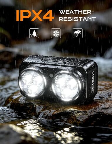 800LM Ultra Bright Running Lights for Runners, 7 Modes & 360° Reflective Running Gear, IPX4 Waterproof, 45° Adjustable Rechargeable Running Light for Walking/Hiking/Cycling/Working/Jogging in Kuwait