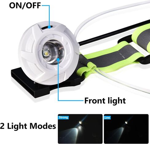 Ni-SHEN LED Reflective Running Vest with Front Light,Running Lights for Runners,Reflective Running Gear for Men/Women Running,Cycling or Walking, High Visibility Warning LED Lights in Saudi Arabia