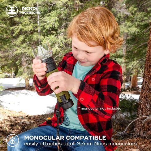 Nocs Provisions Inspector Microscope 32x Zoom, Waterproof, 32-50mm Optics | 4X Multiplier Lens, 32x Power Zoom, Accessory Attachment, Fully Multi-Coated Lens for Magnified Views of Insects & Flora in Saudi Arabia