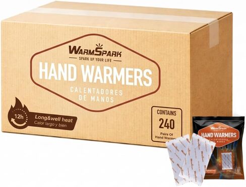 Hand Warmers Bulk - 240/280 Paris - Long-Lasting Up to 12 Hours for Warm Body, Safe Portable Hand Warmers Disposable for Hand & Foot, Heater for Camping, Fishing in Saudi Arabia