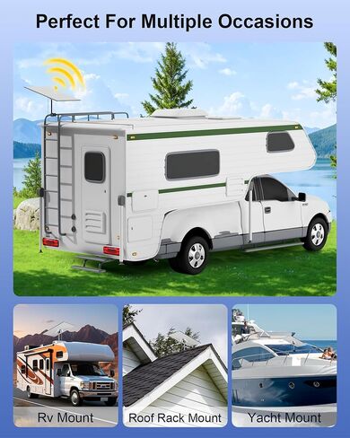 for Starlink Gen 3 RV Mount 120° Adjustable, 304 Stainless Steel Clamp | for Gen 3 Starlink RV Ladder & Roof Rack Mount V4/Standard 4/Standard 4 X Pole Clamp Mounts for Motorhome, Camper, and Yacht in Kuwait