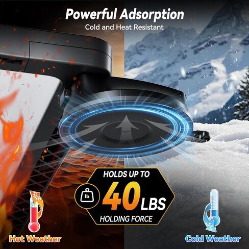 حامل Starlink Mini Mount، حامل Starlink Mini Suction Cup مع تصميم سريع التحرير، مجموعة تثبيت أطباق الأقمار الصناعية القوية والآمنة، ملحقات Starlink Mini للسيارات/RV/القوارب/فتحة السقف/النوافذ/الزجاج in Kuwait