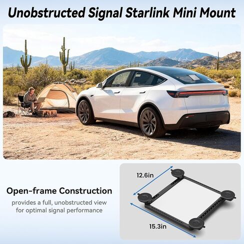 حامل Starlink Mini Mount، حامل Starlink Mini Suction Cup مع تصميم سريع التحرير، مجموعة تثبيت أطباق الأقمار الصناعية القوية والآمنة، ملحقات Starlink Mini للسيارات/RV/القوارب/فتحة السقف/النوافذ/الزجاج in Kuwait