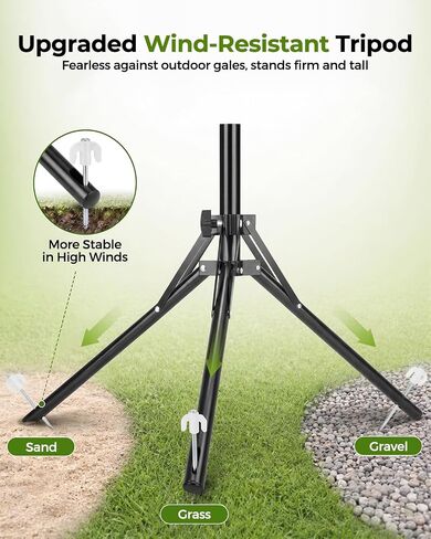 Starlink Mini Tripod Mount | Ground Stakes | 180°Tilt for RV Camping in Saudi Arabia