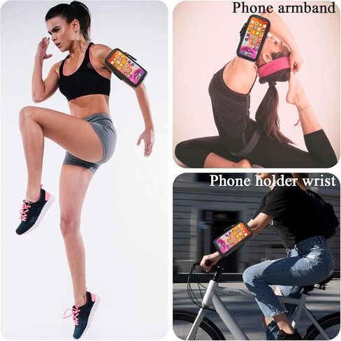 Phone Holder for Running, Walking, and Workout - Adjustable Arm Band Armband for iPhone and Cell Phones - Clear Crossbody Phone Pouch Purse with Strap for Women Men in Saudi Arabia