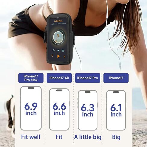 Phone Holder for Running, Walking, and Workout - Adjustable Arm Band Armband for iPhone and Cell Phones - Clear Crossbody Phone Pouch Purse with Strap for Women Men in Saudi Arabia
