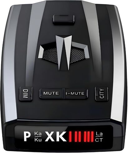 Upgraded Radar Detector, Radar Detectors for Cars, Up to 1100 Yards Long Range Detection, X/K/Ka/KU/ST/CT Band & Laser Detection with Voice Alert, Intelligent False Alert Filter Black in Kuwait