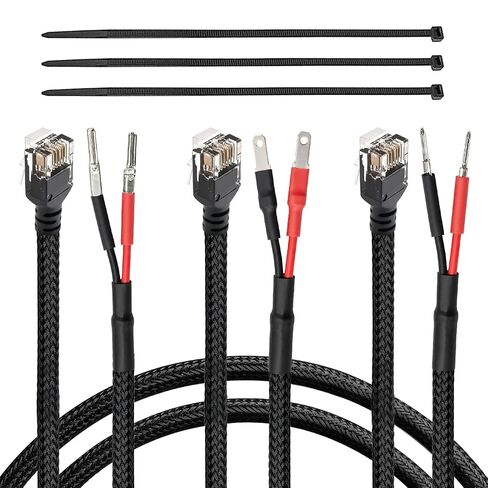 Radar Detector Hardwire Kit with Mirror Tap, RJ11 Power Cord | 3-pack RJ11 hardwire cables with inline fuse, compatible with Uniden R3 R7 R8, Escort, Cobra and Valentine radar detectors. in Saudi Arabia