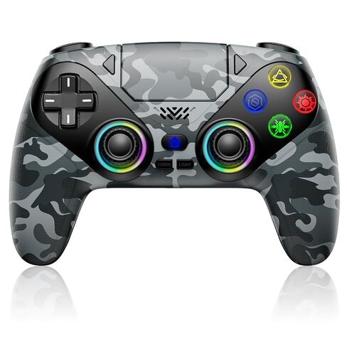 Nonbliep for PS5 Controller, Wireless Controller for PlayStation 5, PS5 Slim/Pro & PC, with 9 Colors RGB Light, Dual Vibration, Turbo, Programmable, 3.5mm Audio Jack & Speaker (Camouflage) in Saudi Arabia