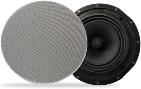 JUKE AUDIO Sky Speaker | Pair of 6.5" in-Ceiling Speakers | 2-Way Sound Coverage with Woofer & Pivoting Tweeter | Flush Mount Design (6.5") in Saudi Arabia