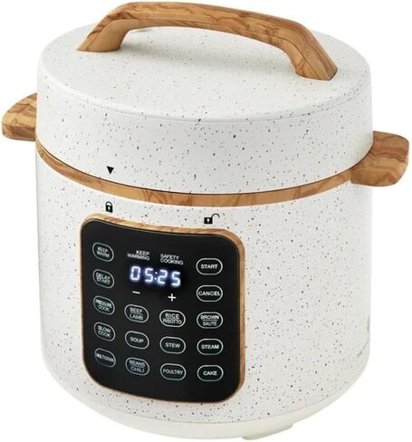 The Woman 6-Quart Electric Pressure Cooker with Touch Control Display & Locking Lid,Multi-Use,Keep Warm, Tempered Glass Lid in Kuwait