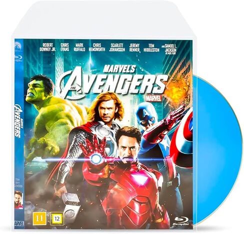 Tarifold Blu-Ray Storage Sleeves with Closing Flap & Cover Space, 50 Pack | Holds Blu-ray Disc, Booklet and Cover Art, Durable 120-Micron Polypropylene, Scratch Resistant, Saves up to 70% Storage Space in Saudi Arabia