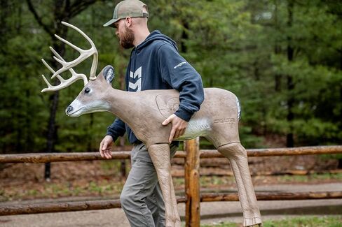 Delta McKenzie Intruder 3D Deer Archery Target - Broadhead Compatible Self-Healing Foam with Replaceable Vital Core - Outdoor Bowhunting Practice Target for Compound Bows & Crossbows (350 FPS Rated) in Saudi Arabia