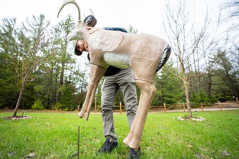 Delta McKenzie Intruder 3D Deer Archery Target - Broadhead Compatible Self-Healing Foam with Replaceable Vital Core - Outdoor Bowhunting Practice Target for Compound Bows & Crossbows (350 FPS Rated) in Saudi Arabia
