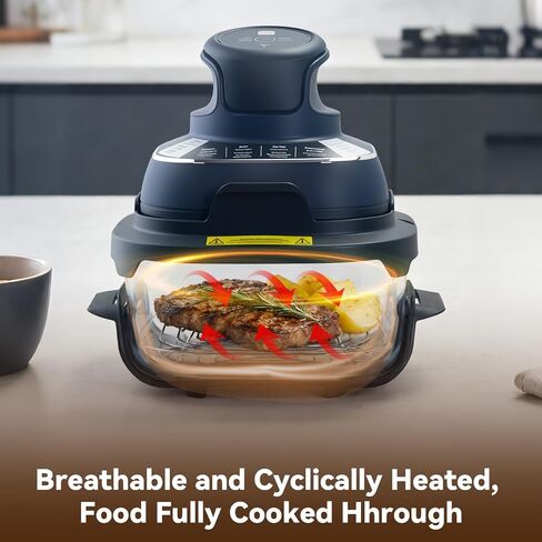 2PCS Crisper Stainless Steel Rack for Ninja Crispi FN101 | Food-Grade Stainless Steel, Glass Air Fryer Accessories for Ninja Crispi Air Fryer, Dishwasher-Safe, Heat-Resistant in Saudi Arabia