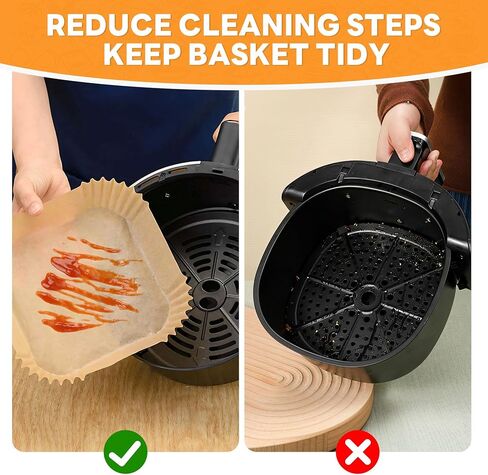 130 Pcs Small Air Fryer Liners Disposable 2 Qt for COSORI 2.1 Qt Air Fryer in Saudi Arabia