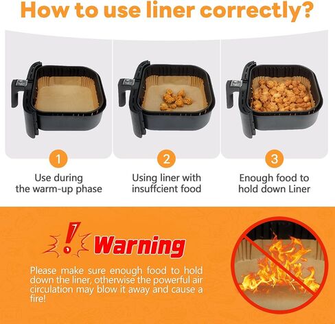 130 Pcs Small Air Fryer Liners Disposable 2 Qt for COSORI 2.1 Qt Air Fryer in Saudi Arabia