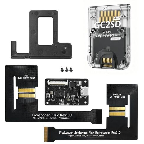 مجموعة Pico Loader لجهاز Nintendo GameCube - محمل بطاقة SD بدون لحام، متوافق مع DOL-001 وDOL-101 وGC2SD، ويدعم ترقية البرامج الثابتة وإطلاق برامج Homebrew in Kuwait