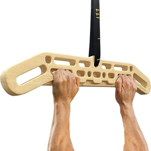 POWER GUIDANCE Wooden Hangboard Portable Rock Climbing Hangboard with Suspension Training Function, Enhance Finger Grip Strength, Indoor and Outdoor Use in Saudi Arabia