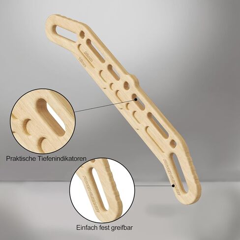 POWER GUIDANCE Wooden Hangboard Portable Rock Climbing Hangboard with Suspension Training Function, Enhance Finger Grip Strength, Indoor and Outdoor Use in Saudi Arabia