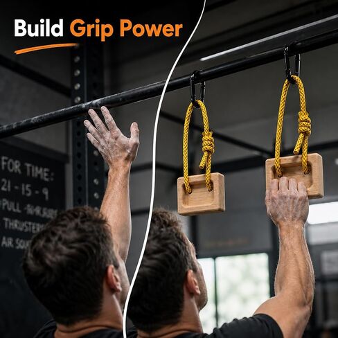 Portable Hangboard, Pinch Block, Set of 2, Wooden Climbing Training Holds for Finger, Grip and Upper Body Strength in Kuwait