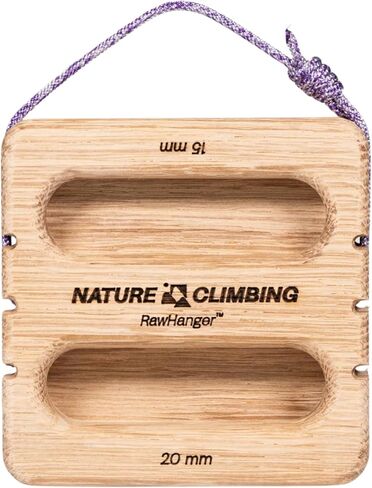 Portable Hangboard | Rock Climbing Hangboard | Hang Board for Climbing | Fingerboard | Strengthen Your Fingers | Bouldering Gifts | Hard Wood in Kuwait
