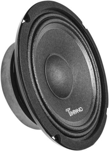 Timpano 6.5 Inch Shallow Midrange Speaker 500 Watts TPT-MR6-4 PRO, 6.5 Midrange Speakers 4 Ohm Shallow Mount Car Audio Speaker, Pro Audio Loudspeaker Compact for Doors (Single) in Saudi Arabia