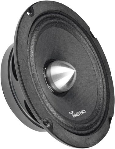 Timpano 1000 Watts Midrange Speakers for Car Audio Systems TPT-MR6-4 Bullet 4 Ohm Shallow PRO Audio Mid Range Loudspeaker (Bundle 2 Speakers) in Saudi Arabia