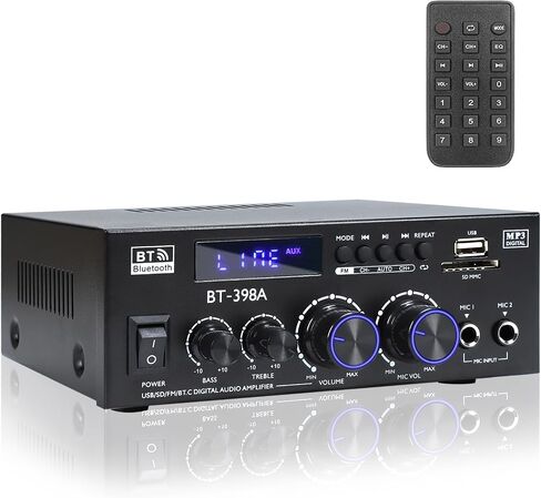 BT-398A Bluetooth 5.0 Stereo Receivers,2 Channel 450W Home Amplifier in Saudi Arabia