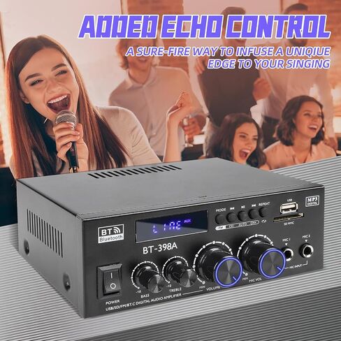 BT-398A Bluetooth 5.0 Stereo Receivers,2 Channel 450W Home Amplifier in Saudi Arabia