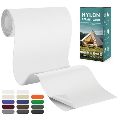 Nylon Tent Repair Tape, Self-Adhesive Fabric Patch Kit Black | 4×63in Nylon Fabric Repair Patch Waterproof Outdoor Gear Quick Repair for Tent, Backpack, Down Jacket, Sleeping Bag, Umbrella in Saudi Arabia