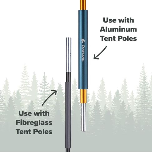 Coghlan's Tent Pole Repair Kit for Lightweight and Durable Emergency Fiberglass or Aluminum Tent Pole Replacemen in Saudi Arabia