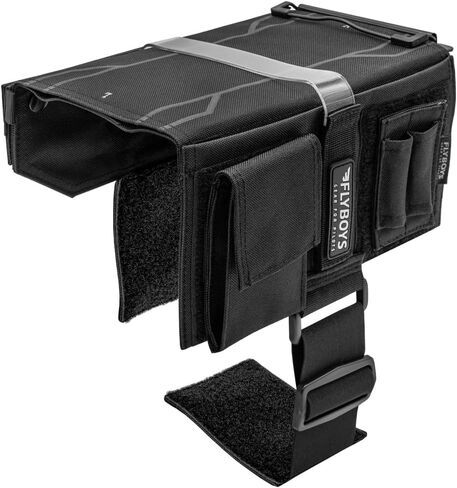 FlyBoys Reversible Kneeboard for Left and Right Handed Pilots | Ambidextrous Design, Removable Pouches, Flexible Clipboard, And Seven Eyelets For Organization in Saudi Arabia