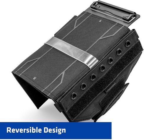 FlyBoys Reversible Kneeboard for Left and Right Handed Pilots | Ambidextrous Design, Removable Pouches, Flexible Clipboard, And Seven Eyelets For Organization in Saudi Arabia