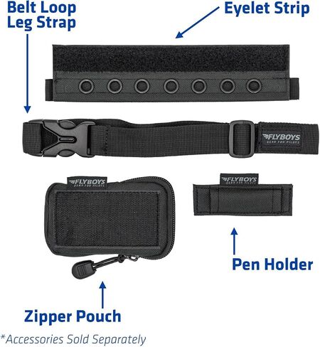 FlyBoys Reversible Kneeboard for Left and Right Handed Pilots | Ambidextrous Design, Removable Pouches, Flexible Clipboard, And Seven Eyelets For Organization in Saudi Arabia