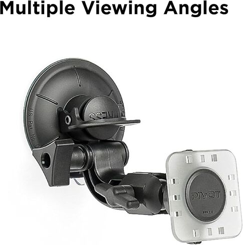 PIVOT Single Suction Cup Mount – Universal Mount for All PIVOT Cases, Adjustable Arm, Heavy-Duty Locking Suction for Windshield, Glass, & Smooth Surfaces | Adjustable Arm, Heavy-Duty Locking Suction for Windshield, Glass, & Smooth Surfaces in Kuwait