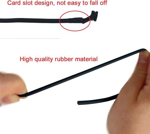 2Pcs Archery Peep Sight Compound Bow 3/16 Rubber Tube Peep Sight Bow String Tubing with Buckle for Hunting Shooting Targeting Accessories in Saudi Arabia