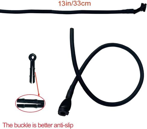 2Pcs Archery Peep Sight Compound Bow 3/16 Rubber Tube Peep Sight Bow String Tubing with Buckle for Hunting Shooting Targeting Accessories in Saudi Arabia