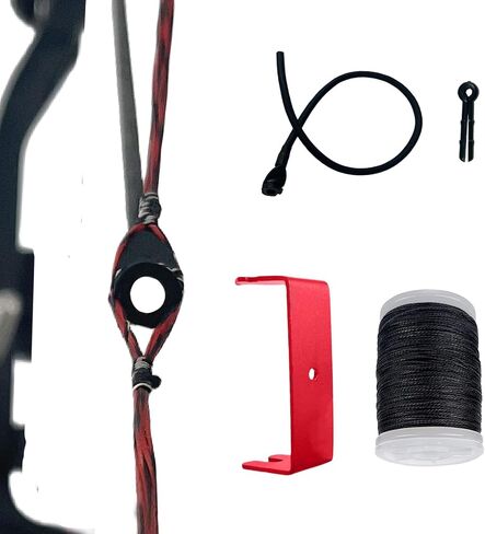 Archery Peep Sight Tubing, 1/4" 3/16" Tube Peep Sights with Bowstring Separator Tool or Bow String Peep Sight Splitter for Compound Bow Hunting Shooting Accessories (Peep Sight Kit) in Saudi Arabia