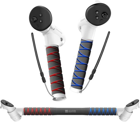 AMVR Upgraded Gorilla Tag Long Arms Controller Extensions Compatible with Meta/Oculus Quest 3S/Quest 3 Accessories, VR Sticks, Beat Saber Handles, Golf Club Attachment, Extension Grips, for VR Game in Saudi Arabia