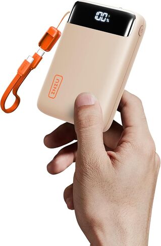 INIU Portable Charger, Smallest 20000mAh 22.5W Fast Charging Power Bank | USB-C Cable, Flight-Safe, Travel Essentials, Flashlight, Battery Pack for iPhone 17 Samsung Xiaomi Google, Mini Size in Kuwait