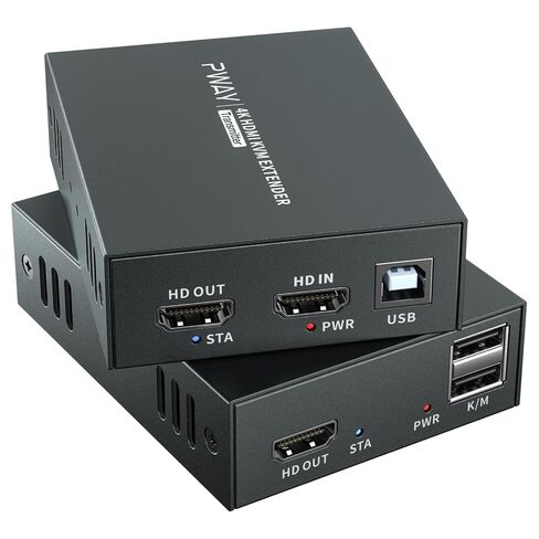 HDMI KVM USB Extender Transmit 1080p HD Video Over Cat5e/6 Ethernet Cable 50m (164ft) for Mouse and Keyboard Control Remote Signals in Saudi Arabia
