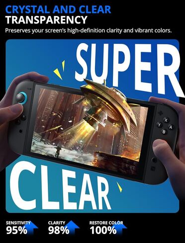 Mumba Screen Protector for Nintendo Switch 2 with Auto-Alignment Kit, 2 Pack 9H Tempered Glass Ultra-Thin Transparent HD Clear, Scratch and Crack Resistant, Case-Friendly, Bubble-Free Easy Install in Kuwait