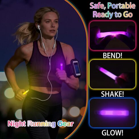 Ultra Bright Glow Sticks Bulk, Glow in the Dark 4 inch Emergency Light Stick, 8 Vibrant Colors Waterproof Light Up Sticks for Hurricane Supplies Camping Survival Fishing Neon Party Favors in Saudi Arabia
